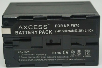 Axcess NP-F970 7.4V 7200mAh Li-Ion Rechargable For SNY  Battery