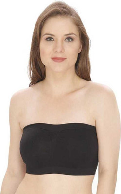 MAKEBA by MAKEBA tube Women Bandeau/Tube Lightly Padded Bra(Black)