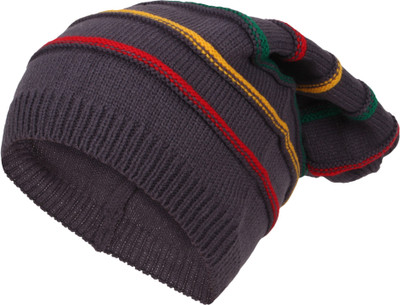 OFF Striped Beanie Cap