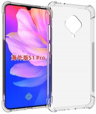 SMARTCASE Back Cover for VIVO S1 PRO(Transparent, Grip Case, Silicon, Pack of: 1)
