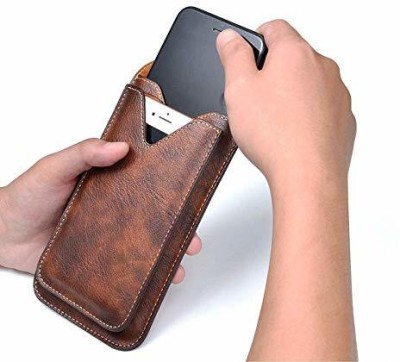 SmartLike Wallet Case Cover for Panasonic T50(Brown, Grip Case, Pack of: 1)
