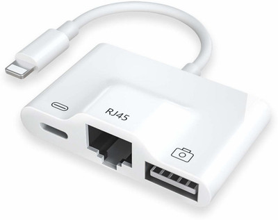 microware RJ45 Ethernet LAN Wired Network Adapter,3 in 1 Wired Ethernet and USB 3 Camera Adapter and Charger Port Compatible with iPhone/iPad Ethernet LAN Wired Network Adapter,3 in 1 Wired Ethernet and USB 3 Camera Adapter and Charger Port USB LAN Card(White) microware RJ45 Ethernet LAN Wired Network Adapter,3 in 1 Wired Ethernet and USB 3 Camera Adapter and Charger Port Compatible with iPhone/iPad Ethernet LAN Wired Network Adapter,3 in 1 Wired Ethernet and USB 3 Camera Adapter and Charger Port USB LAN Card(White)