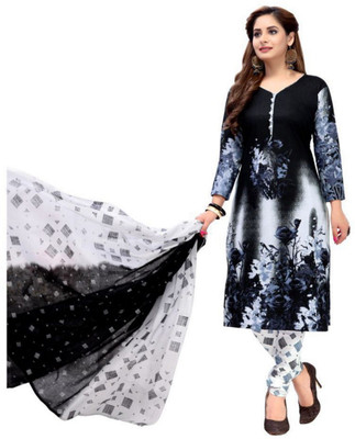 Reya Crepe Printed Salwar Suit Material(Unstitched)