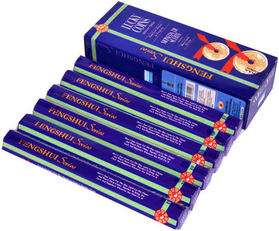 Bansiwal Lucky Coins Darshan Fragrance 6 pkt of 20 Sticks Each (Contains 120 Incense Sticks/Natural Agarbatti) Lucky Coins(20, Set of 6)