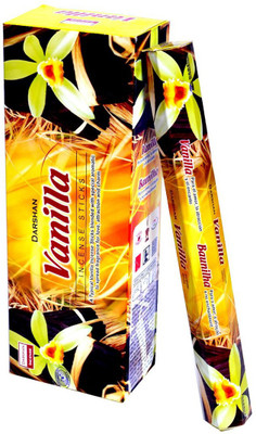 Bansiwal Vanilla Darshan Fragrance 6 pkt of 20 Sticks Each (Contains 120 Incense Sticks/Natural Agarbatti) Vanilla(20, Set of 6)