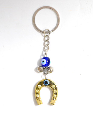 ONRR Collections Evil-Eye 1 Golden Naal feng-shui turkish evil eye keychain keyring Key Chain