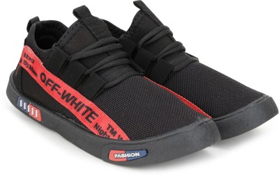 LETS RUN Boys & Girls Lace Sneakers(Black, 5-6 YEARS)