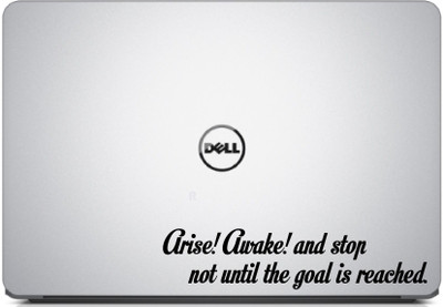 PEACOCKRIDE Swami Vivekanandha-Arise!Awake Quote Laptop Decal High-Quality adhesive matte finish vinyl Laptop Skin Compatible for 15.1 inch(Theme: NA)