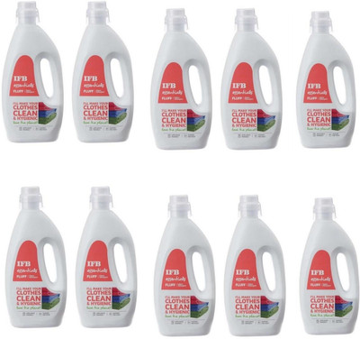 IFB FRONT LOADER LIQUID DETERGENT OF 10 LITER ( 10 BOTTLES Multi-Fragrance Liquid Detergent(10 x 1 L)