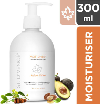 ST. D'VENCÉ Body Moisturiser Autumn Edition enriched with Argan Oil, Avocado Butter, Avocado Oil for Extremely Dry Skin (Parabens Free...