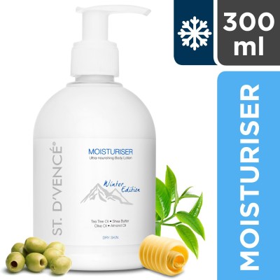 ST. D'VENCÉ Body Moisturiser - Winter Edition for Very Dry Skin enriched with Tea Tree Oil & Shea Butter(300 ml)