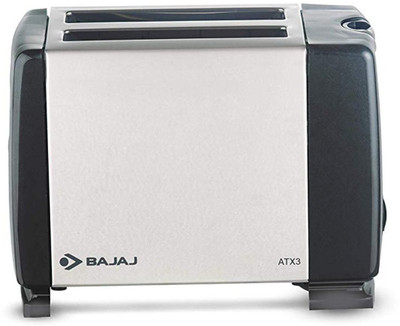 Bajaj 270101 750 W Pop Up Toaster(Black, Silver)