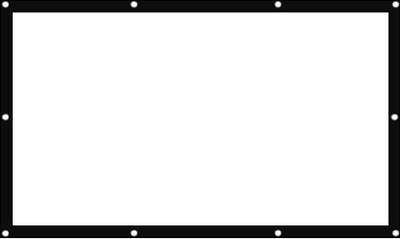 Inlight 8 Feet x 6 Feet, 120 Inches Diagonal, In 4:3 Ratio Supports UHD-3D-4K Technology Universal Eyelets Type Projector Screen (Width 243 cm x 183 cm Height)