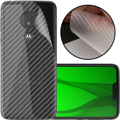 CASE CREATION Motorola Moto G7 Power Mobile Skin(3D Carbon Fibre Transparent Back Skin Matte Finish)