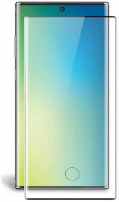 Mobilive Edge To Edge Tempered Glass for Samsung Galaxy Note 10 Plus Full Glue 9D Curved Glass with Case Compatible(Pack of 1)