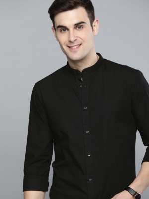 Mast & Harbour Men Solid Casual Black Shirt