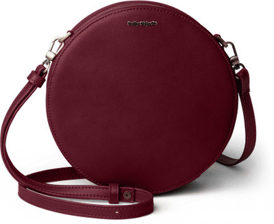 DailyObjects Purple Sling Bag Burgundy Vegan Leather - Orbis Crossbody Bag