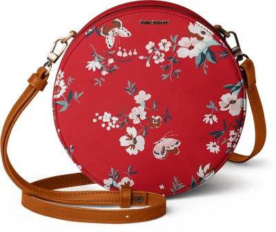 DailyObjects Multicolor Sling Bag Red Buterflies - Orbis Crossbody Bag