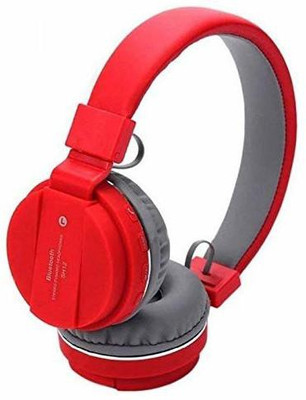 XITARA Sh12 headphone Red Bluetooth(Red, On the Ear)