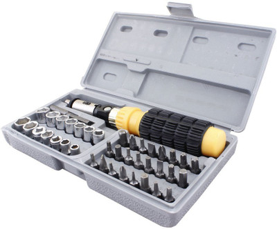 kiros 41 In 1 Pcs Tool Kit & Screwdriver and Socket Set Standard Screwdriver Set Socket Set(Pack of 1)