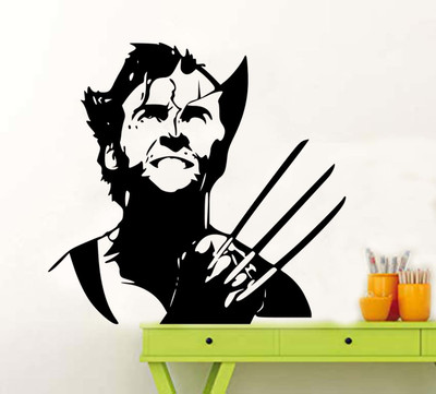 fuzzy 55 cm X man Self Adhesive Sticker(Pack of 1)