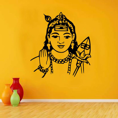fuzzy 55 cm sticker Self Adhesive Sticker(Pack of 1)