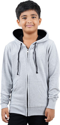 CHECKERSBAY Full Sleeve Solid Boys Sweatshirt