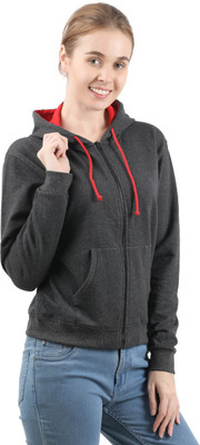 CHECKERSBAY Full Sleeve Solid Girls Sweatshirt