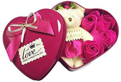 iyurvadik Artificial Flower, Soft Toy Gift Set