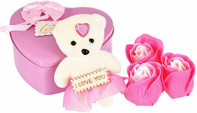 iyurvadik Artificial Flower, Soft Toy Gift Set