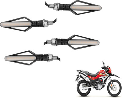 MOCKHE Front, Rear LED Indicator Light for Hero Impulse(Yellow, Red)