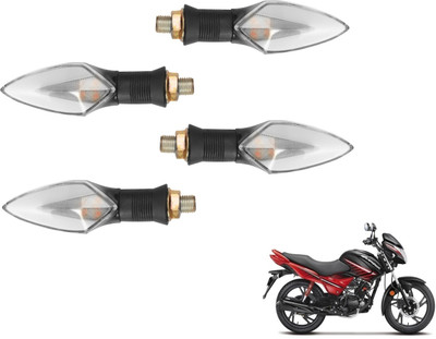 MOCKHE Front, Rear LED Indicator Light for Hero Glamour(Yellow, Red)