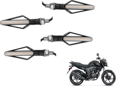 MOCKHE Front, Rear LED Indicator Light for Honda CB Trigger(Yellow, Red)