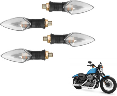 MOCKHE Front, Rear LED Indicator Light for Universal For Bike XL HD(Yellow, Red)