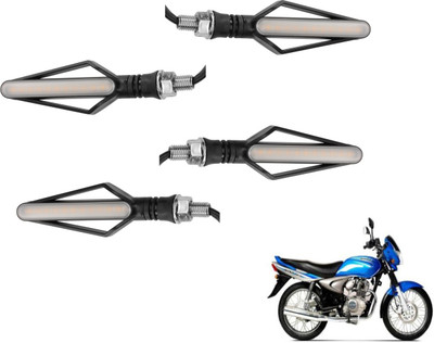 MOCKHE Front, Rear LED Indicator Light for Bajaj(Yellow, Red)