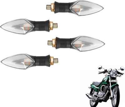 MOCKHE Front, Rear LED Indicator Light for TVS Fiero F2(Yellow, Red)