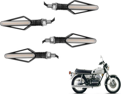 MOCKHE Front, Rear LED Indicator Light for Yamaha RD 350(Yellow, Red)