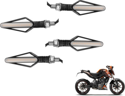 MOCKHE Front, Rear LED Indicator Light for KTM Duke 200(Yellow, Red)