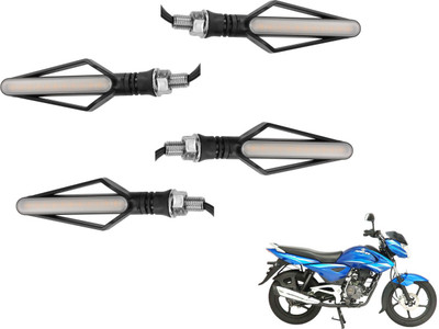 MOCKHE Front, Rear LED Indicator Light for Bajaj XCD 135cc(Yellow, Red)
