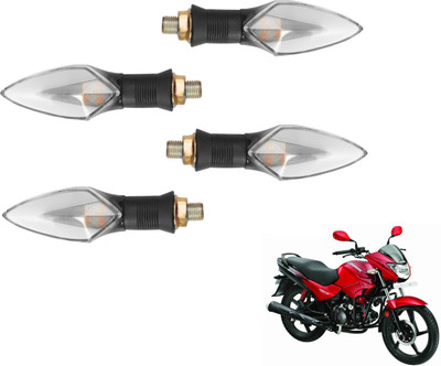 MOCKHE Front, Rear LED Indicator Light for Hero Glamour FI(Yellow, Red)