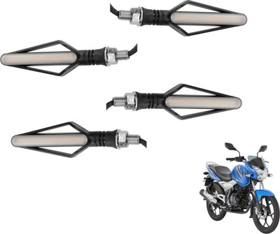 MOCKHE Front, Rear LED Indicator Light for Bajaj Discover 125 DTS-i(Yellow, Red)