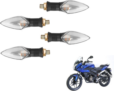 MOCKHE Front, Rear LED Indicator Light for Bajaj Pulsar 150 AS(Yellow, Red)