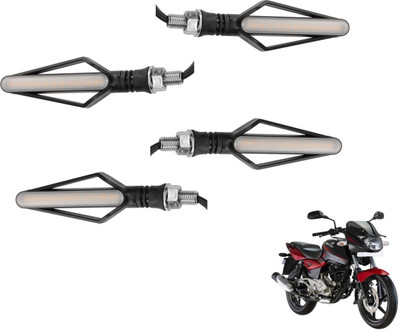 MOCKHE Front, Rear LED Indicator Light for Bajaj Pulsar 180 DTS-i(Yellow, Red)