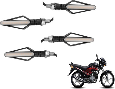MOCKHE Front, Rear LED Indicator Light for Yamaha YBR 125(Yellow, Red)