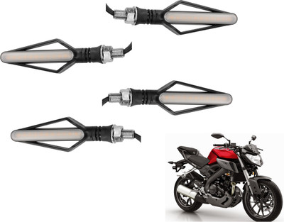 MOCKHE Front, Rear LED Indicator Light for Suzuki Gixxer(Yellow, Red)