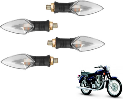 MOCKHE Front, Rear LED Indicator Light for Royal Enfield Electra EFI39(Yellow, Red)