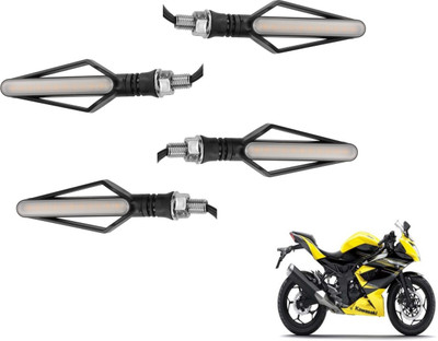 MOCKHE Front, Rear LED Indicator Light for Kawasaki Ninja(Yellow, Red)