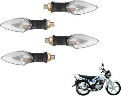 MOCKHE Front, Rear LED Indicator Light for Suzuki Heat(Yellow, Red)