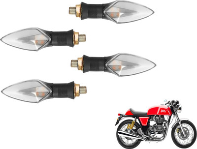 MOCKHE Front, Rear LED Indicator Light for Royal Enfield Continental GT(Yellow, Red)