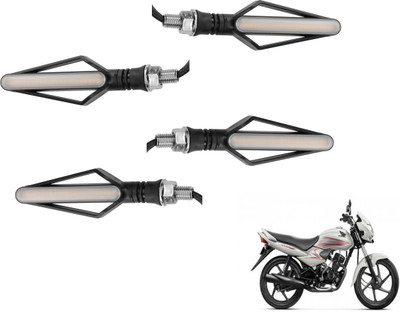 MOCKHE Front, Rear LED Indicator Light for Honda Dream Neo(Yellow, Red)